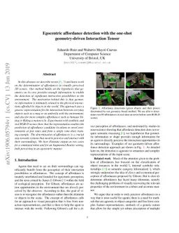 Egocentric affordance detection with the one-shot geometry-driven
  Interaction Tensor