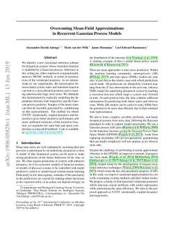 Overcoming Mean-Field Approximations in Recurrent Gaussian Process
  Models