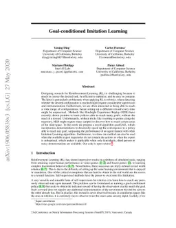 Goal-conditioned Imitation Learning