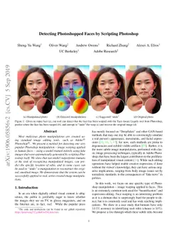 Detecting Photoshopped Faces by Scripting Photoshop