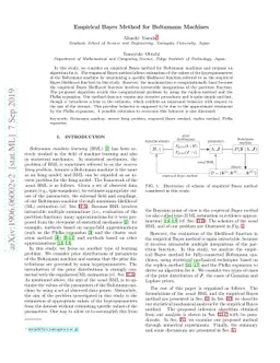 Empirical Bayes Method for Boltzmann Machines