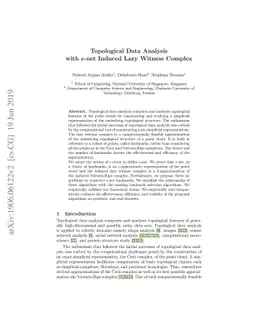 Topological Data Analysis with $ε$-net Induced Lazy Witness
  Complex