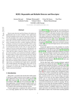 R2D2: Repeatable and Reliable Detector and Descriptor