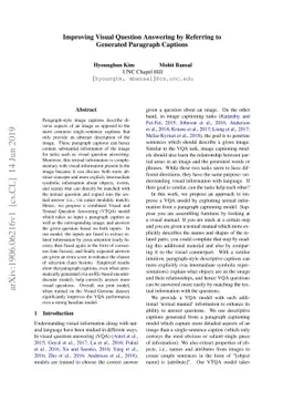 Improving Visual Question Answering by Referring to Generated Paragraph
  Captions