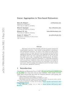 Linear Aggregation in Tree-based Estimators