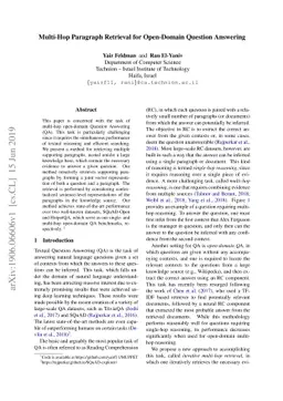 Multi-Hop Paragraph Retrieval for Open-Domain Question Answering