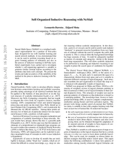 Self-organized inductive reasoning with NeMuS