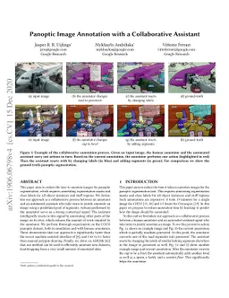 Panoptic Image Annotation with a Collaborative Assistant