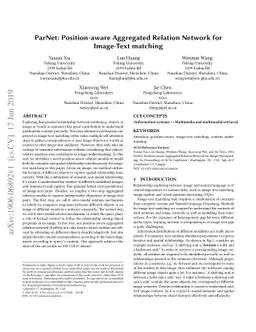 ParNet: Position-aware Aggregated Relation Network for Image-Text
  matching