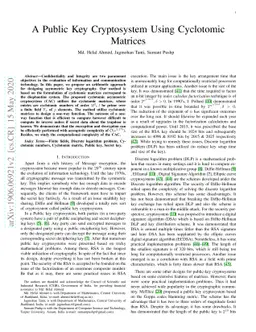 A Public-Key Cryptosystem Using Cyclotomic Matrices