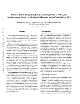Trimmed Action Recognition, Dense-Captioning Events in Videos, and
  Spatio-temporal Action Localization with Focus on ActivityNet Challenge 2019