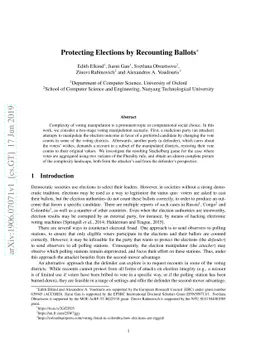 Protecting Elections by Recounting Ballots