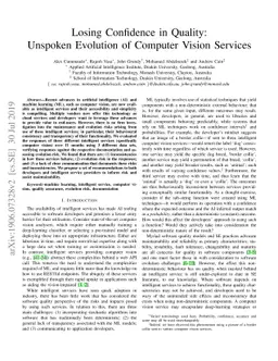 Losing Confidence in Quality: Unspoken Evolution of Computer Vision
  Services