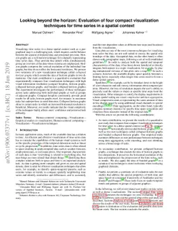 Looking beyond the horizon: Evaluation of four compact visualization
  techniques for time series in a spatial context