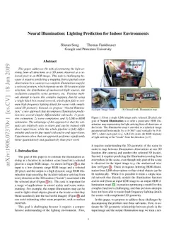 Neural Illumination: Lighting Prediction for Indoor Environments