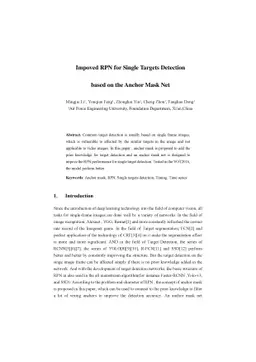 Impoved RPN for Single Targets Detection based on the Anchor Mask Net