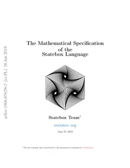 The Mathematical Specification of the Statebox Language