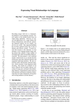 Expressing Visual Relationships via Language