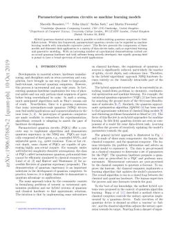 Parameterized quantum circuits as machine learning models