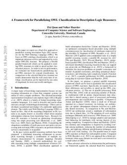 A Framework for Parallelizing OWL Classification in Description Logic
  Reasoners