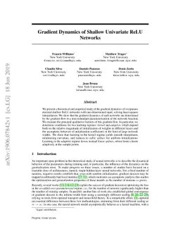 Gradient Dynamics of Shallow Univariate ReLU Networks