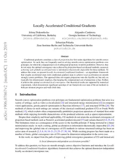 Locally Accelerated Conditional Gradients