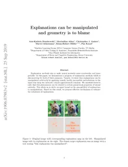 Explanations can be manipulated and geometry is to blame