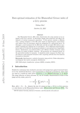 Rate-optimal estimation of the Blumenthal-Getoor index of a Lévy
  process