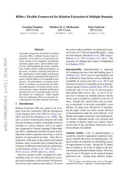 REflex: Flexible Framework for Relation Extraction in Multiple Domains