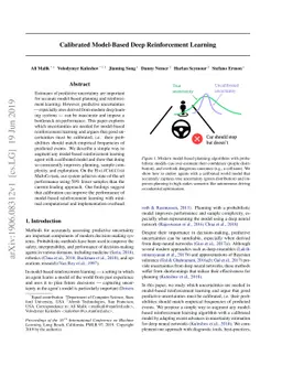 Calibrated Model-Based Deep Reinforcement Learning