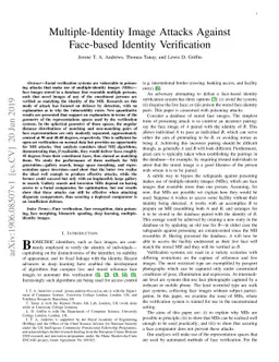 Multiple-Identity Image Attacks Against Face-based Identity Verification