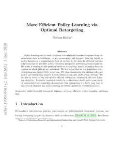 More Efficient Policy Learning via Optimal Retargeting