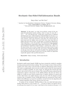Stochastic One-Sided Full-Information Bandit