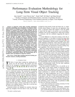Performance Evaluation Methodology for Long-Term Visual Object Tracking