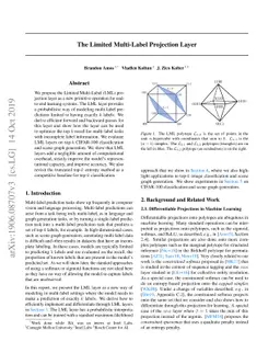 The Limited Multi-Label Projection Layer