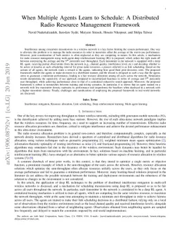 When Multiple Agents Learn to Schedule: A Distributed Radio Resource
  Management Framework