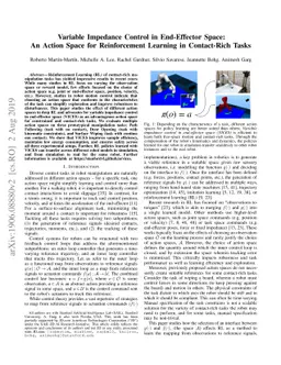 Variable Impedance Control in End-Effector Space: An Action Space for
  Reinforcement Learning in Contact-Rich Tasks