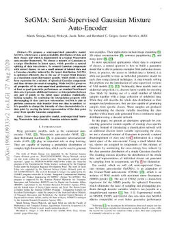 SeGMA: Semi-Supervised Gaussian Mixture Auto-Encoder