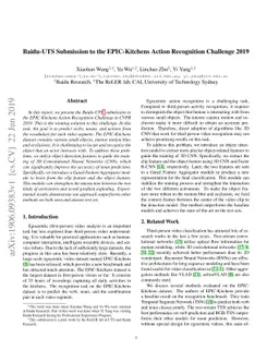 Baidu-UTS Submission to the EPIC-Kitchens Action Recognition Challenge
  2019