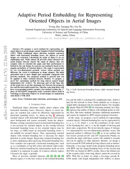 Adaptive Period Embedding for Representing Oriented Objects in Aerial
  Images
