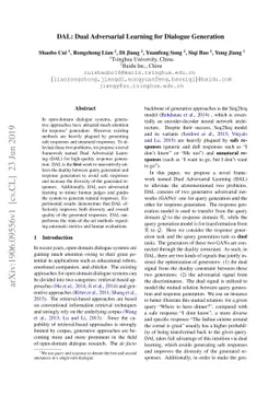 DAL: Dual Adversarial Learning for Dialogue Generation