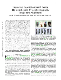 Improving Description-based Person Re-identification by
  Multi-granularity Image-text Alignments