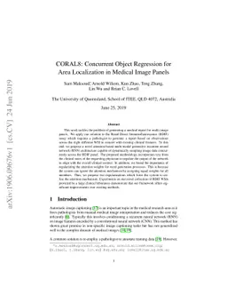 CORAL8: Concurrent Object Regression for Area Localization in Medical
  Image Panels