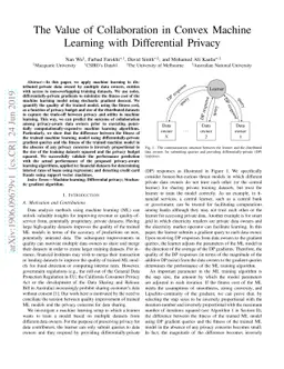 The Value of Collaboration in Convex Machine Learning with Differential
  Privacy
