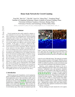 Dense Scale Network for Crowd Counting