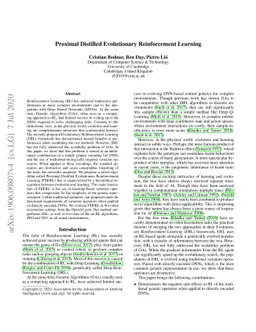 Proximal Distilled Evolutionary Reinforcement Learning