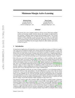 Minimum-Margin Active Learning