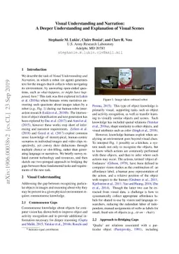 Visual Understanding and Narration: A Deeper Understanding and
  Explanation of Visual Scenes