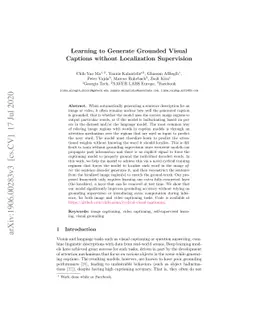 Learning to Generate Grounded Visual Captions without Localization
  Supervision