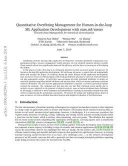Quantitative Overfitting Management for Human-in-the-loop ML Application
  Development with ease.ml/meter